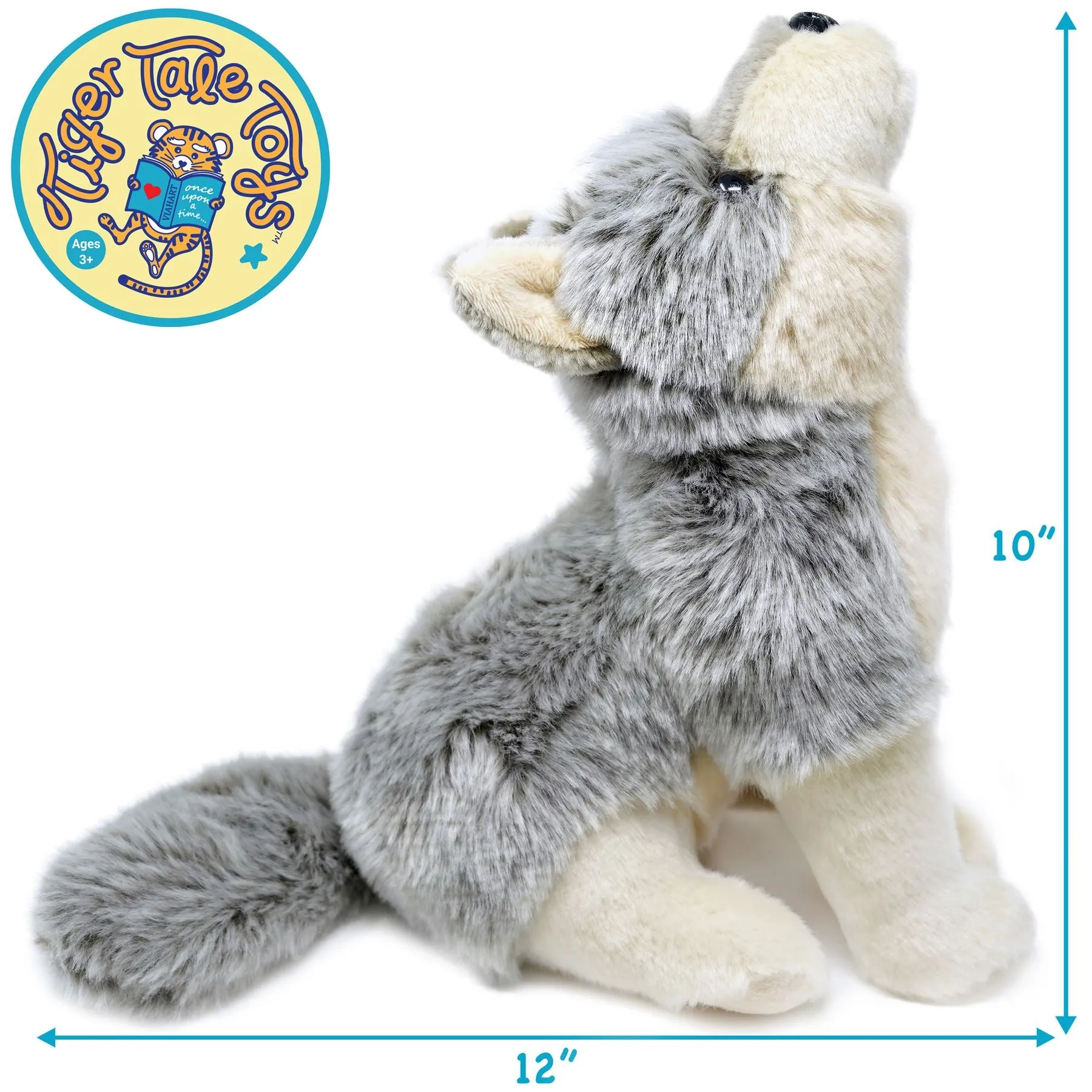 Wolcott The Wolf | 11 Inch Stuffed Animal Plush | By TigerHart Toys
